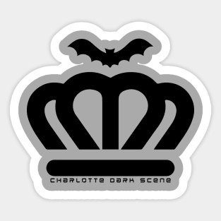 Charlotte Dark Scene black logo Sticker